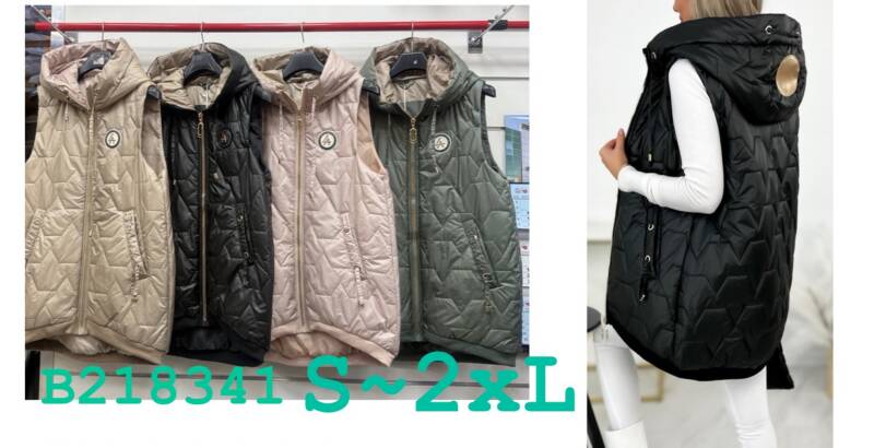 Kamizelka damskie Roz S-2XL, 1 Kolor Paczka 4 szt